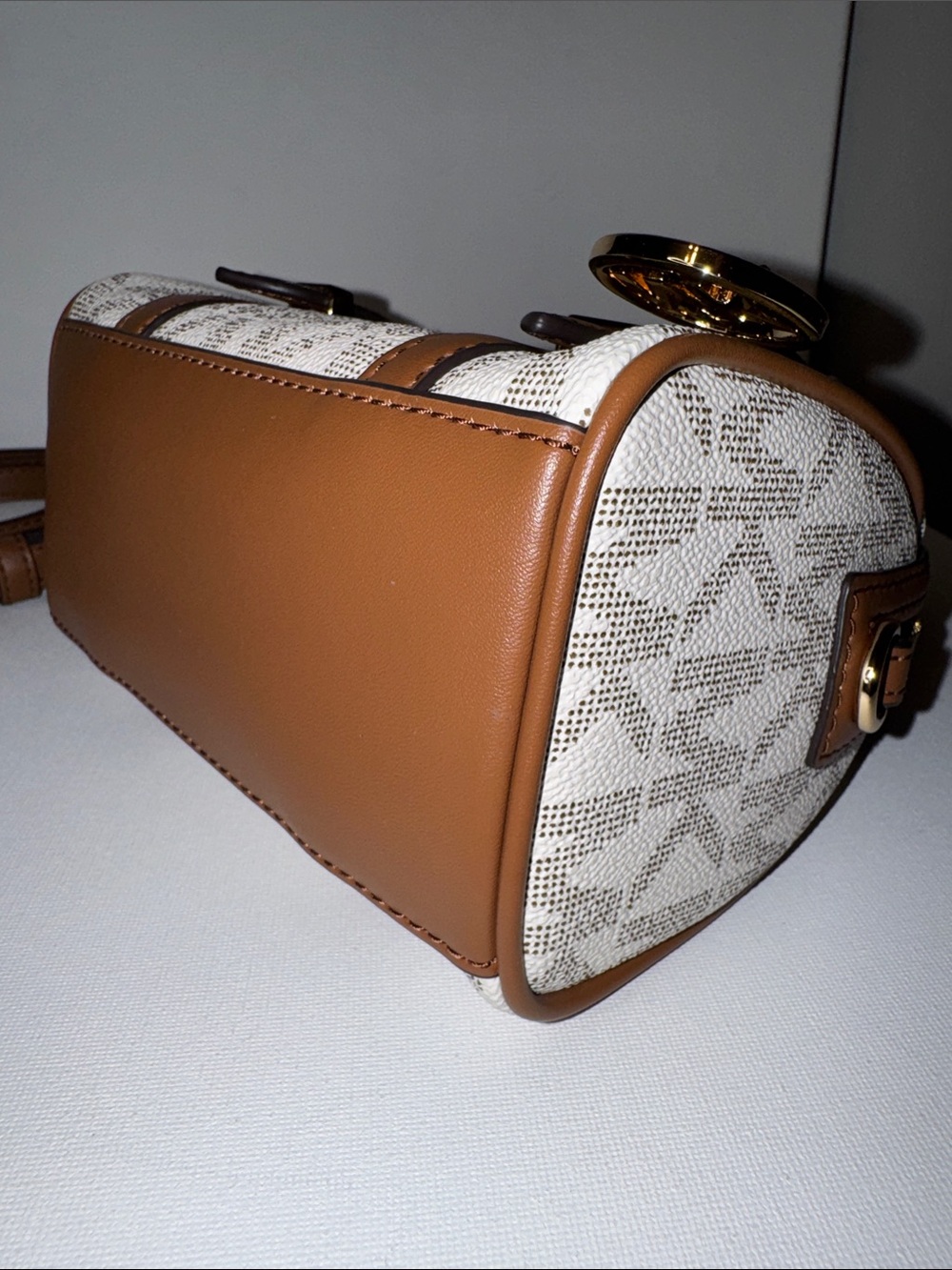 Michael Kors Bedford Legacy Extra-Small Logo Duffle Crossbody Bag XS Mini - Picture 7 of 13